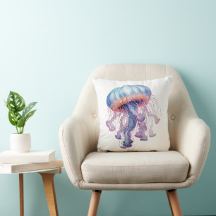 Farbige Jellyfish-Gestaltung Kissen
