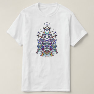 Farbige Joker-Spirituosenskizze T-Shirt