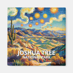 Farbige Joshua Tree Keys View Van Gogh Landschaft Magnet