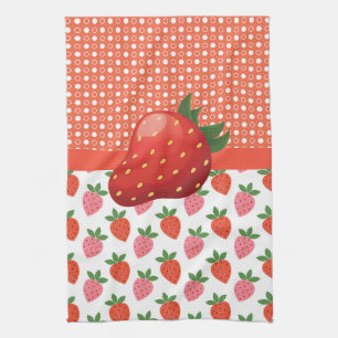 Farbige Juicy Strawberry Geschirrtuch