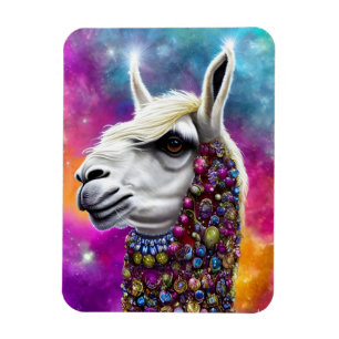 Farbige Juwelen-Lama Magnet