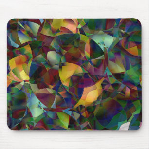 Farbige, kaleidoskopische abstrakte Kunst Mousepad