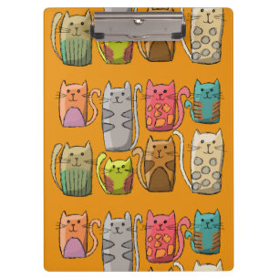 Farbige Katzen anpassen Klemmbrett