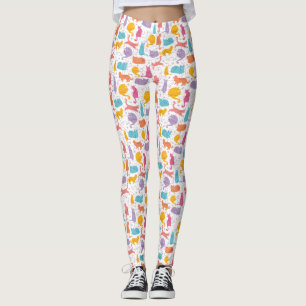 Farbige Katzen Niedlich Leggings