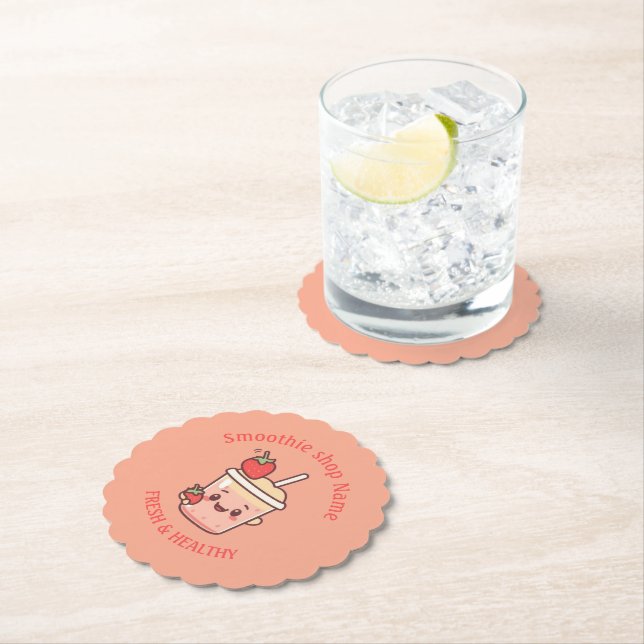 Farbige Kawaii süße Joghurt-Smoothies Fruchtsaft Untersetzer (Vor Ort)