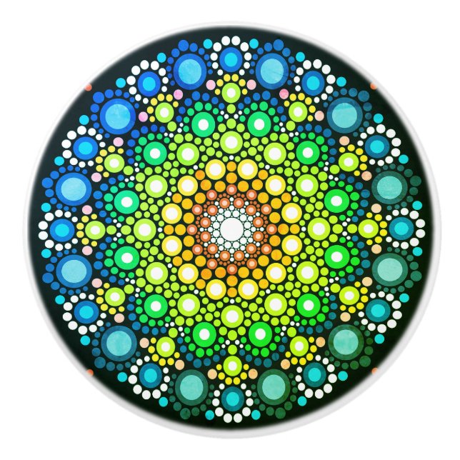 Farbige Keramik Knöpfe Keramikknauf (Vorderseite)