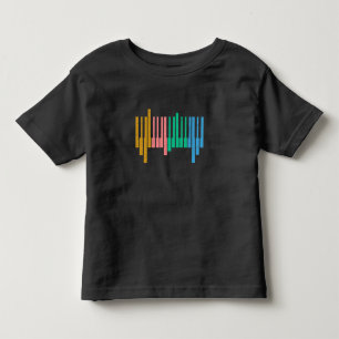 Farbige Keyboard-Piano-Keys für Musical-Instrumen Kleinkind T-shirt
