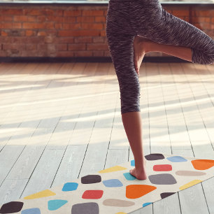 Farbige Kies Yogamatte