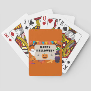 Farbige Kinderkostüm-Halloween-Party Spielkarten