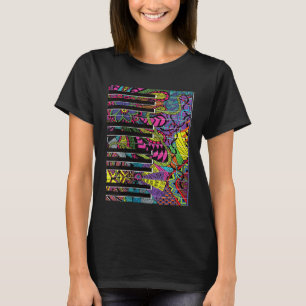 Farbige Klaviertastatur T-Shirt