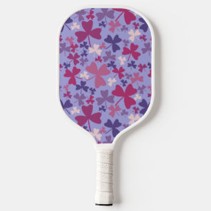 Farbige Kleeblätter Pickleball Schläger