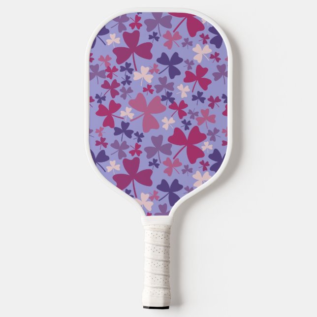 Farbige Kleeblätter Pickleball Schläger (Rückseite)