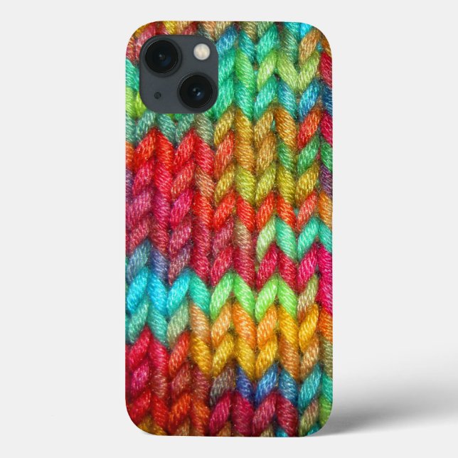Farbige Knitter Garne Case-Mate iPhone Hülle (Rückseite)