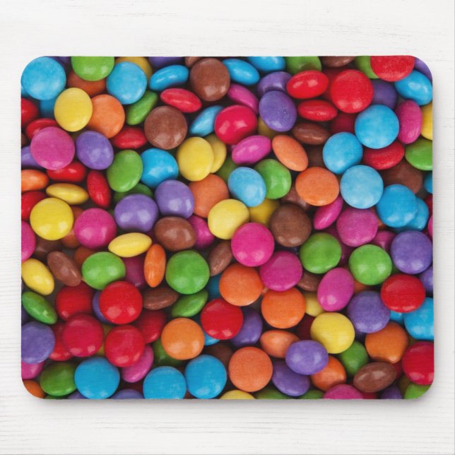 Farbige Knopfbons Mousepad (Vorne)
