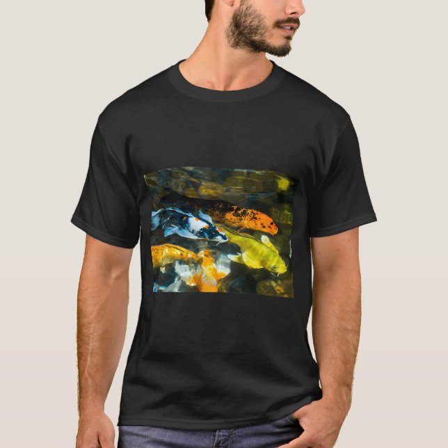 Farbige Koi-Fische T-Shirt (Vorderseite)