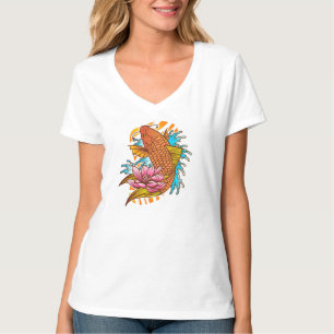 Farbige Koi-Goldfisch-T-Shirt T-Shirt
