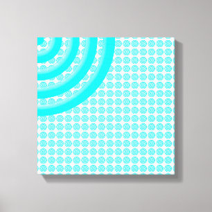Farbige konzentrische Kreise gespaltene Leinwand