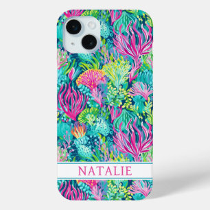 Farbige Korallenriff-Monogramm Case-Mate iPhone Hülle