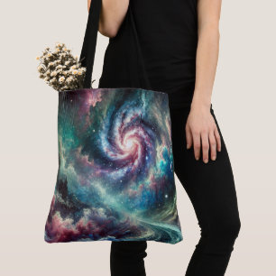 Farbige Kosmische Galaxie Spirale Nebel und Sterne