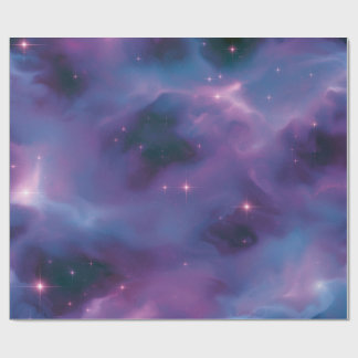 Farbige kosmische Nebel Geschenkpapier