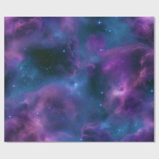 Farbige kosmische Nebel Geschenkpapier