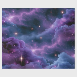 Farbige kosmische Nebel Geschenkpapier