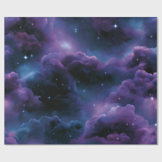 Farbige kosmische Nebel Geschenkpapier