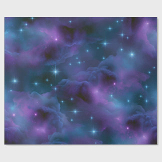 Farbige kosmische Nebel Geschenkpapier