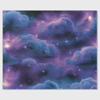 Farbige kosmische Nebel Geschenkpapier