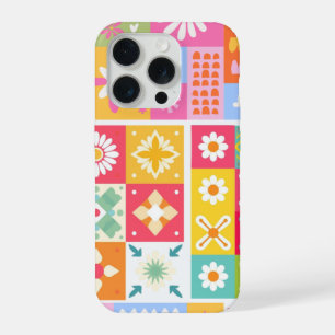 Farbige kreative moderne florale abstrakte Telefon iPhone 15 Pro Hülle