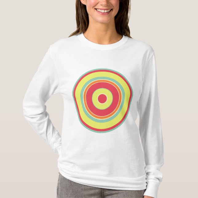 Farbige Kreise 01 T-Shirt (Vorderseite)