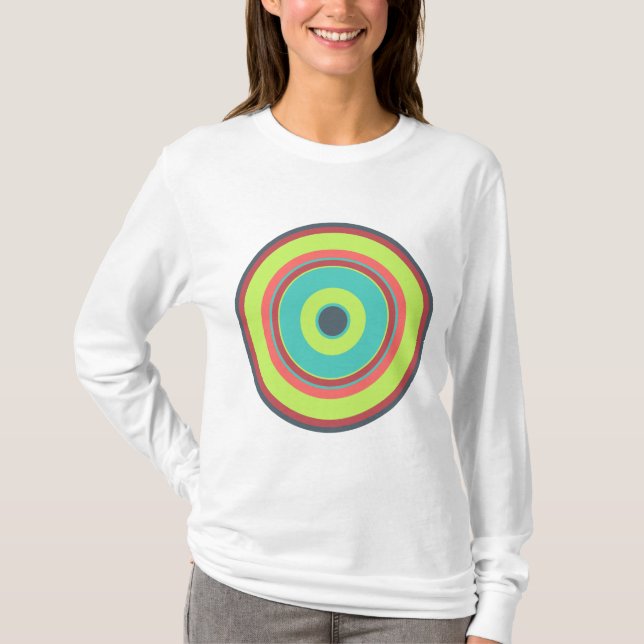 Farbige Kreise 04 T-Shirt (Vorderseite)
