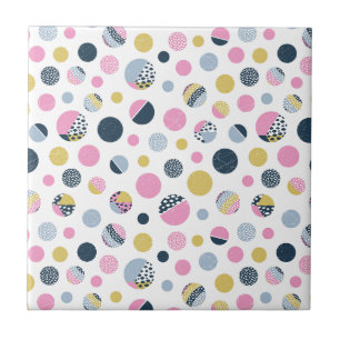 Farbige Kreise Fliese