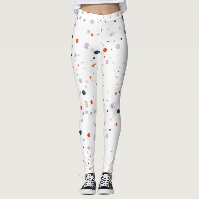 Farbige Kreise Leggings (Vorderseite)