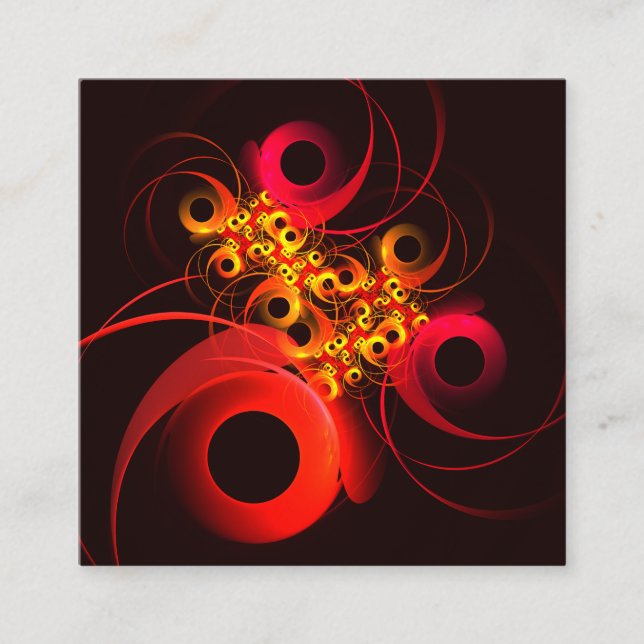 Farbige Kreise Modernes Abstraktes Kunstmuster #08 Begleitkarte (Vorderseite)