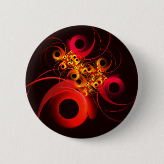 Farbige Kreise Modernes Abstraktes Kunstmuster #08 Button