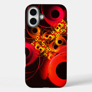 Farbige Kreise Modernes Abstraktes Kunstmuster #08 iPhone 16 Plus Hülle