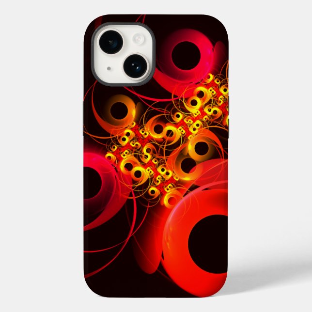 Farbige Kreise Modernes Abstraktes Kunstmuster #08 Case-Mate iPhone Hülle (Rückseite)