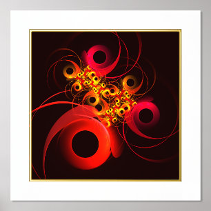 Farbige Kreise Modernes Abstraktes Kunstmuster #08 Foliendrucke