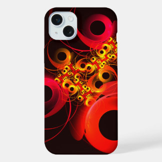 Farbige Kreise Modernes Abstraktes Kunstmuster #08 iPhone 15 Plus Hülle