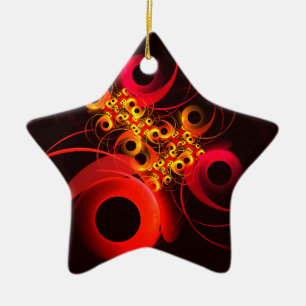 Farbige Kreise Modernes Abstraktes Kunstmuster #08 Keramik Ornament