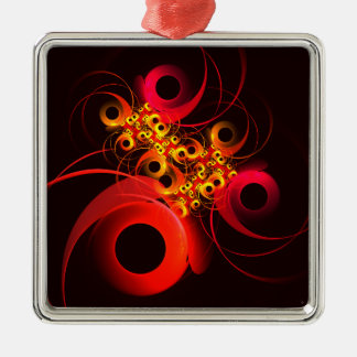 Farbige Kreise Modernes Abstraktes Kunstmuster #08 Ornament Aus Metall