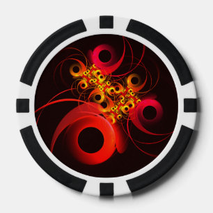Farbige Kreise Modernes Abstraktes Kunstmuster #08 Pokerchips