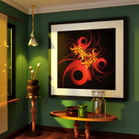 Farbige Kreise Modernes Abstraktes Kunstmuster #08