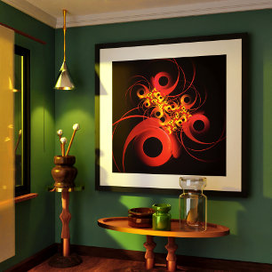 Farbige Kreise Modernes Abstraktes Kunstmuster #08 Poster