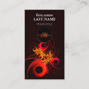 Farbige Kreise Modernes Abstraktes Kunstmuster #08 Visitenkarte