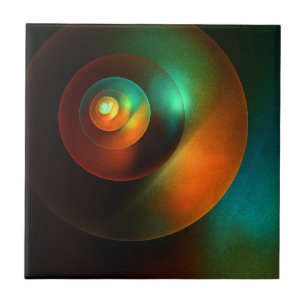 Farbige Kreise Modernes Abstraktes Kunstmuster #18 Fliese