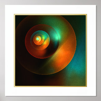 Farbige Kreise Modernes Abstraktes Kunstmuster #18 Foliendrucke