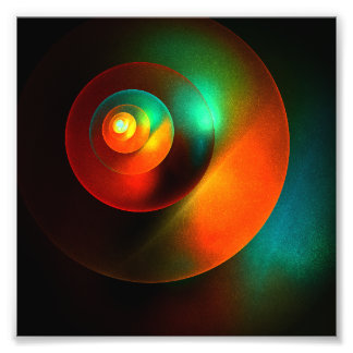 Farbige Kreise Modernes Abstraktes Kunstmuster #18 Fotodruck