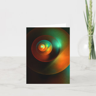 Farbige Kreise Modernes Abstraktes Kunstmuster #18 Karte